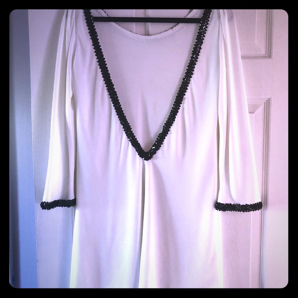 Mini handmade white dress.
